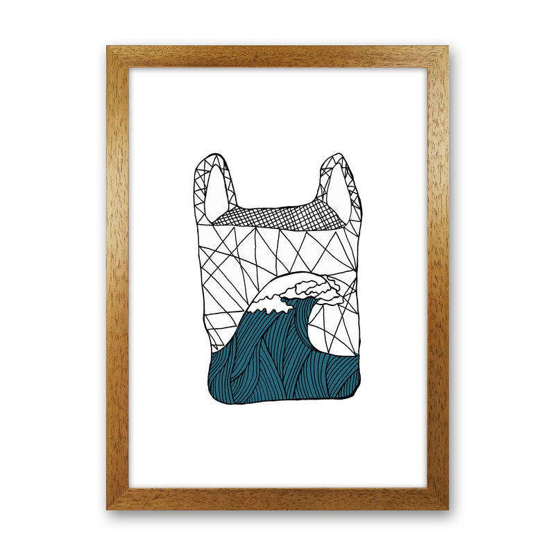Plastic Bag Blue Art Print by Carissa Tanton Oak Grain