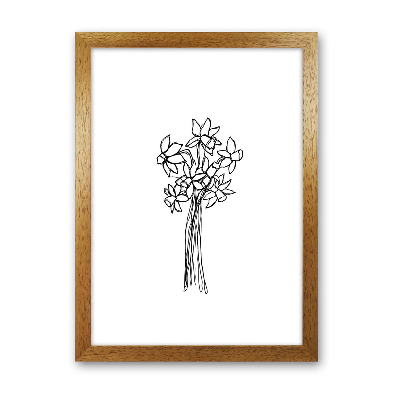 Daffodils Line Art Print by Carissa Tanton Oak Grain