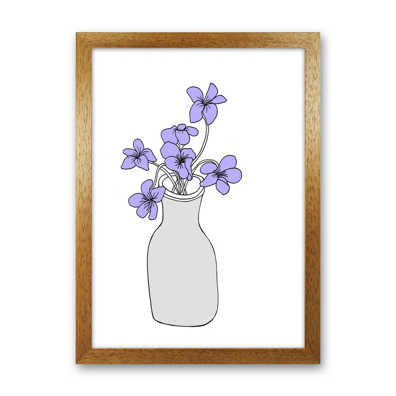 Sweet Violets Art Print by Carissa Tanton Oak Grain