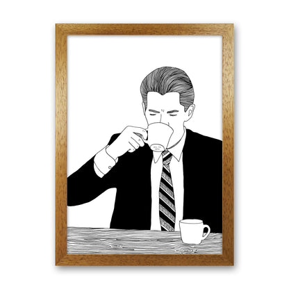 Agent Cooper Art Print by Carissa Tanton Oak Grain