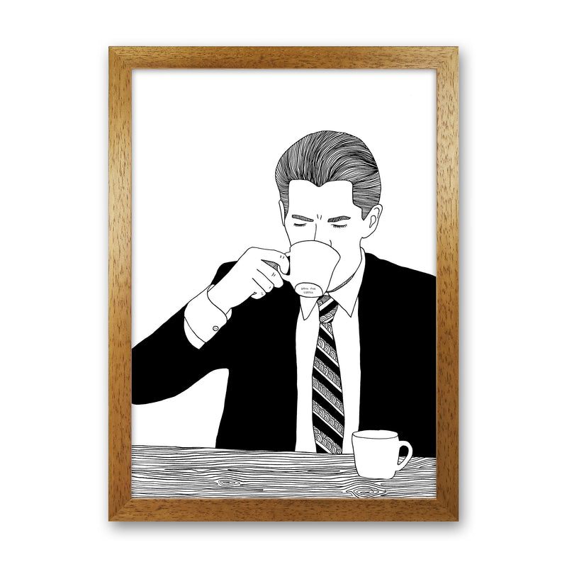 Agent Cooper Art Print by Carissa Tanton Oak Grain