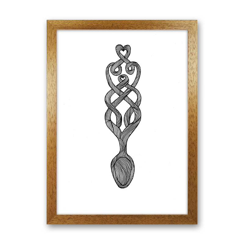 Welsh Spoon Art Print by Carissa Tanton Oak Grain