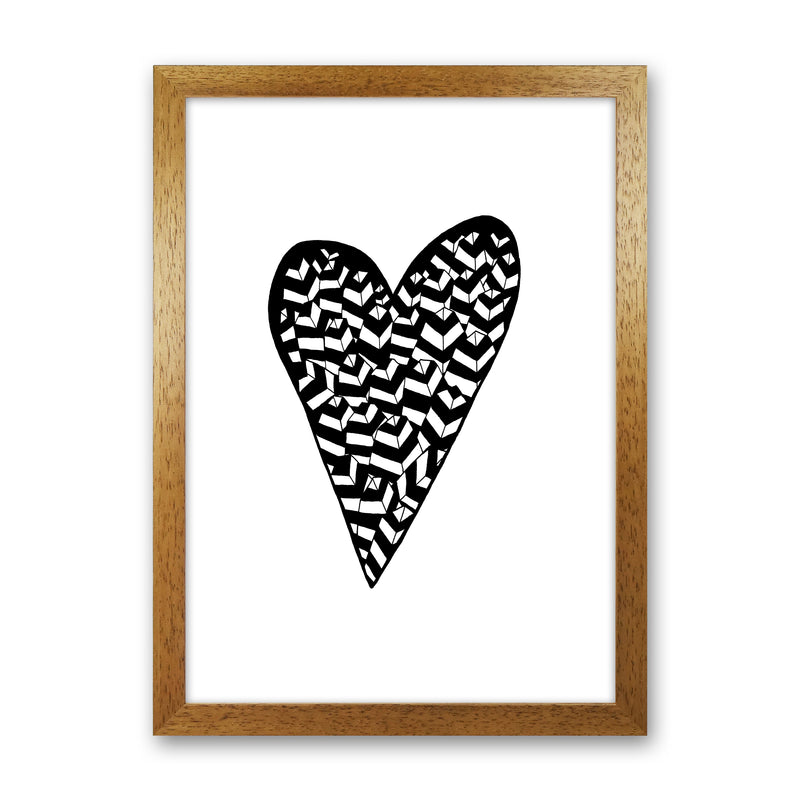 Leaf Heart Art Print by Carissa Tanton Oak Grain