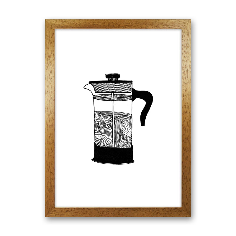 Cafetiere Art Print by Carissa Tanton Oak Grain