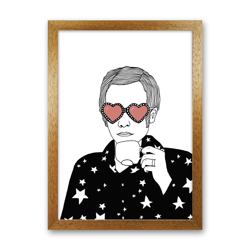 Elton John Art Print by Carissa Tanton Oak Grain