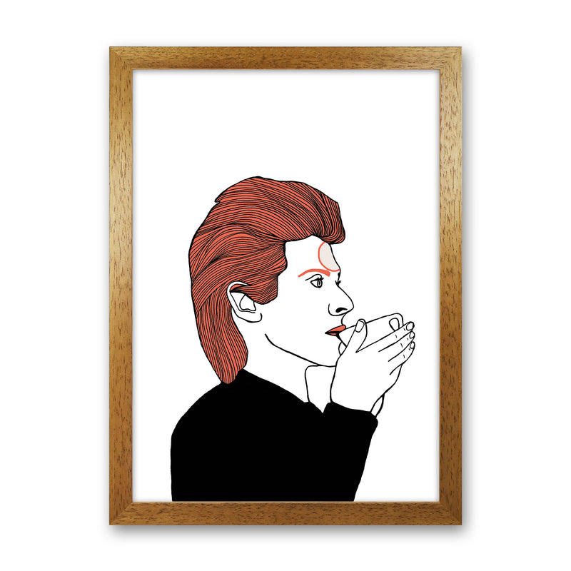 Bowie Tea Art Print by Carissa Tanton Oak Grain
