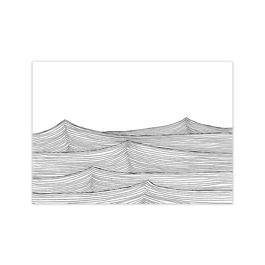 Continuous Sea Horizontal Art Print by Carissa Tanton Print Only
