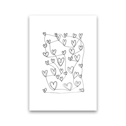 Continuous Hearts Art Print by Carissa Tanton Print Only