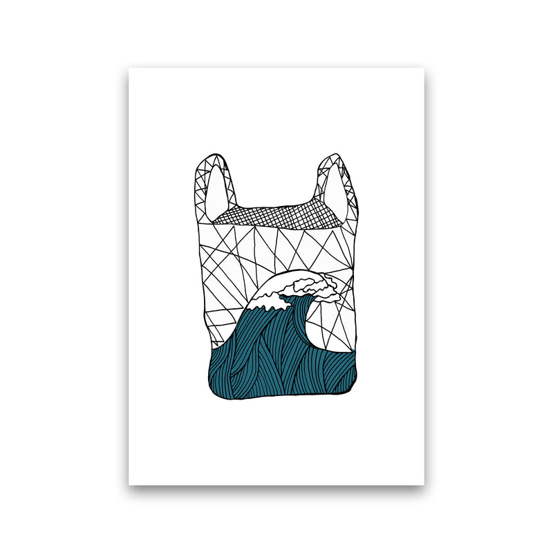 Plastic Bag Blue Art Print by Carissa Tanton Print Only