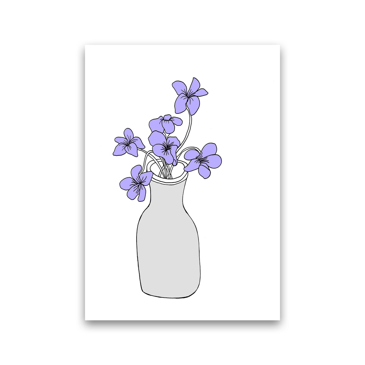 Sweet Violets Art Print by Carissa Tanton Print Only