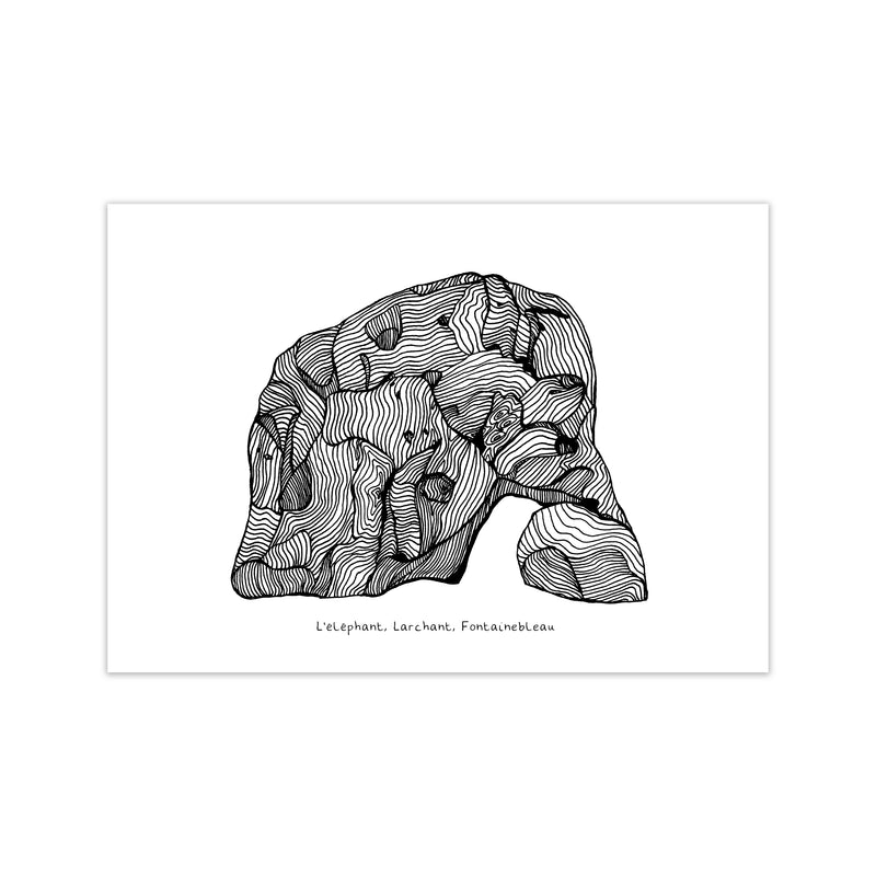 Font Elephant Art Print by Carissa Tanton Print Only