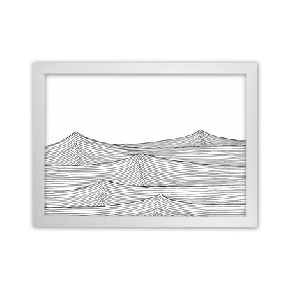 Continuous Sea Horizontal Art Print by Carissa Tanton White Grain