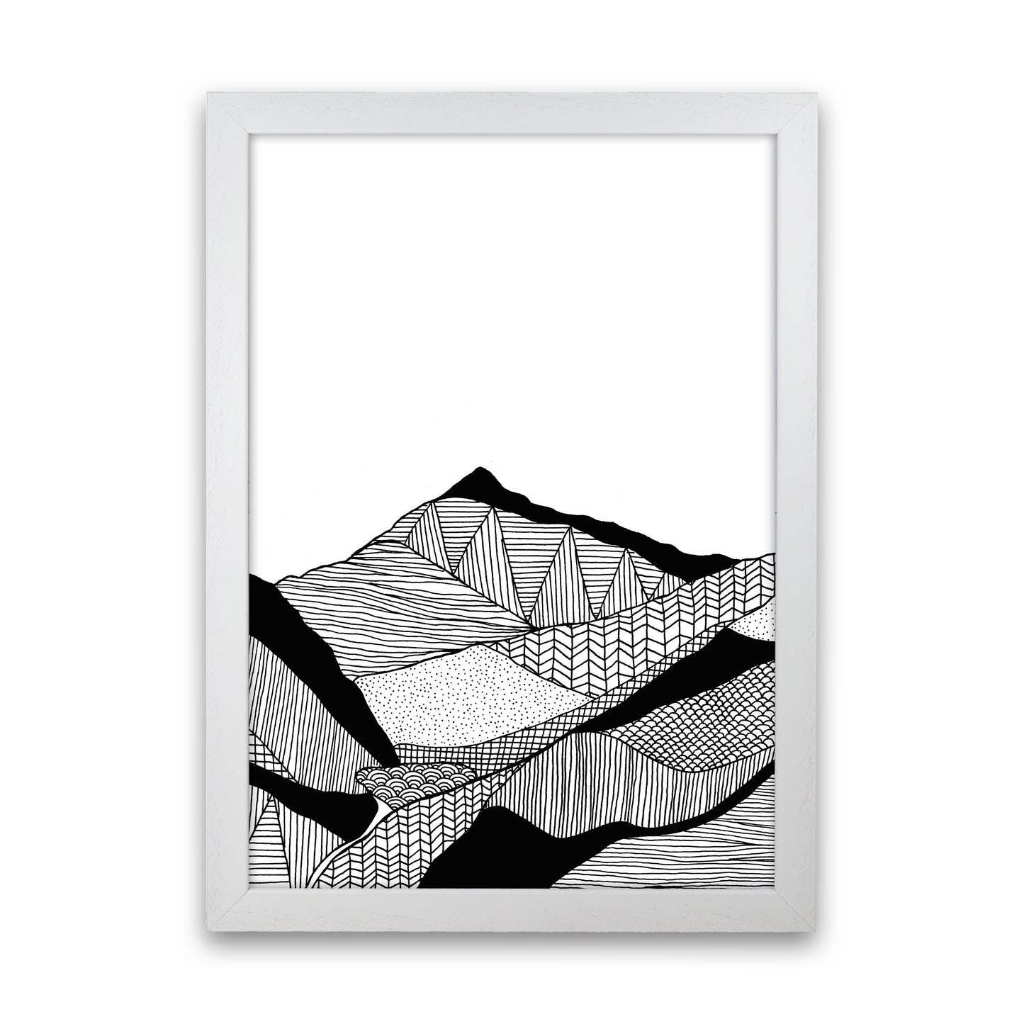New Snowdon Portrait Art Print by Carissa Tanton White Grain