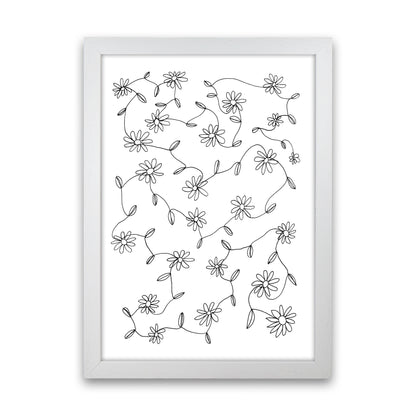 September Daisies Art Print by Carissa Tanton White Grain