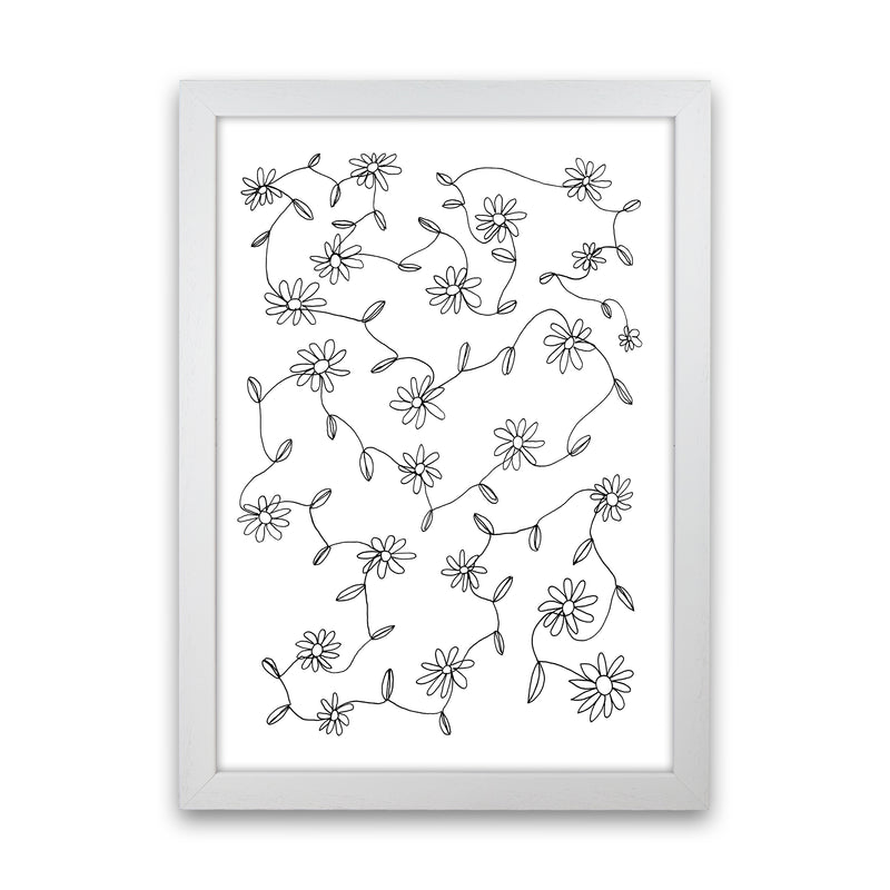 September Daisies Art Print by Carissa Tanton White Grain
