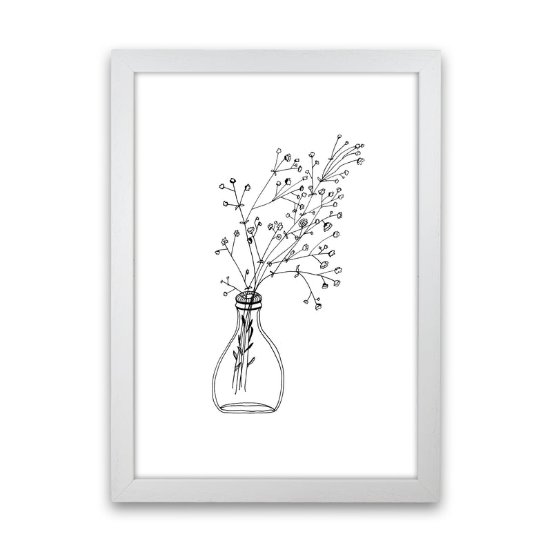White Flowers Art Print by Carissa Tanton White Grain