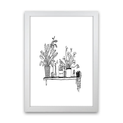 Plant Shelfie Art Print by Carissa Tanton White Grain