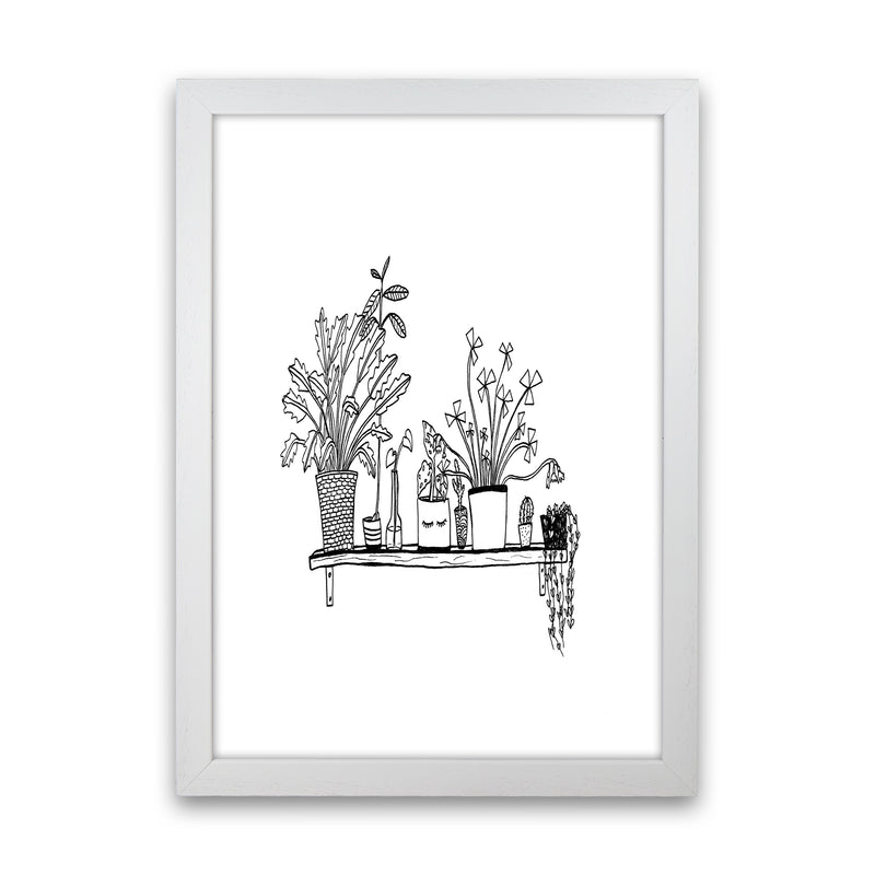 Plant Shelfie Art Print by Carissa Tanton White Grain