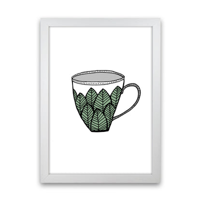 Teacup Leaves Art Print by Carissa Tanton White Grain