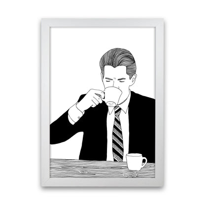 Agent Cooper Art Print by Carissa Tanton White Grain