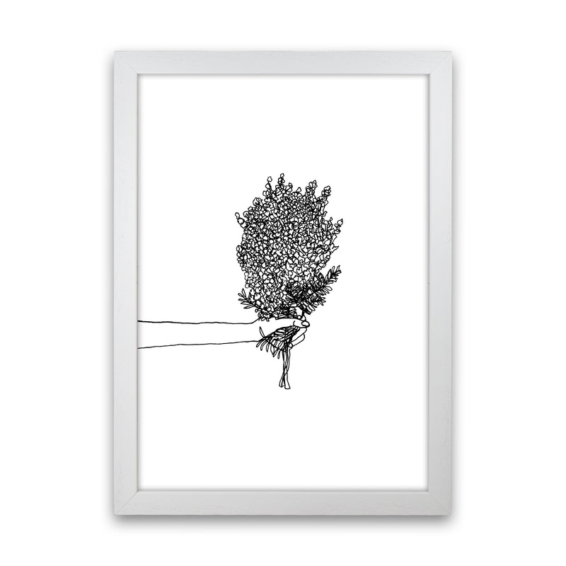 Flower Bunch Art Print by Carissa Tanton White Grain