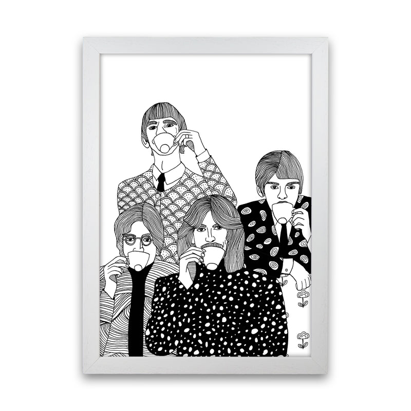 Beatles Tea Art Print by Carissa Tanton White Grain