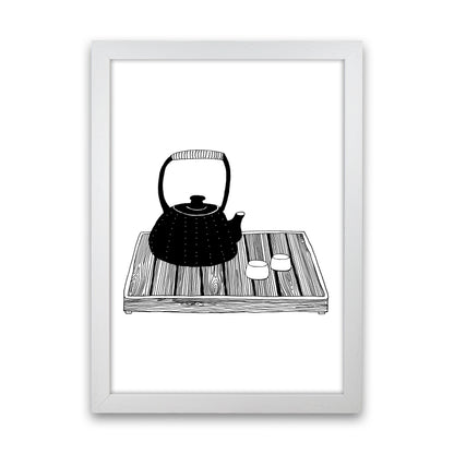 Chinese Tea Art Print by Carissa Tanton White Grain