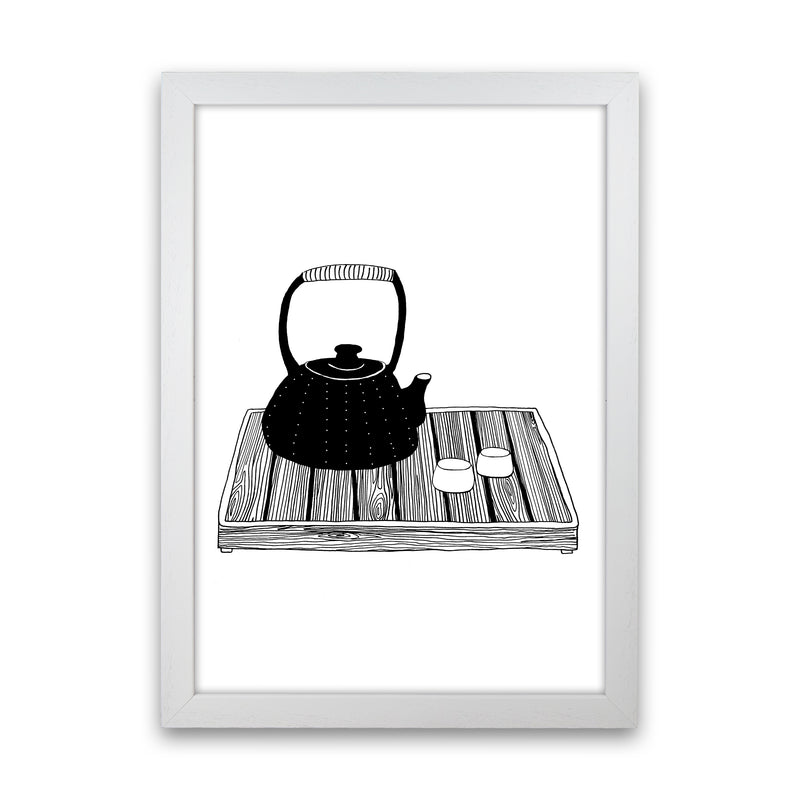 Chinese Tea Art Print by Carissa Tanton White Grain