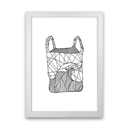 Plastic Bag Art Print by Carissa Tanton White Grain
