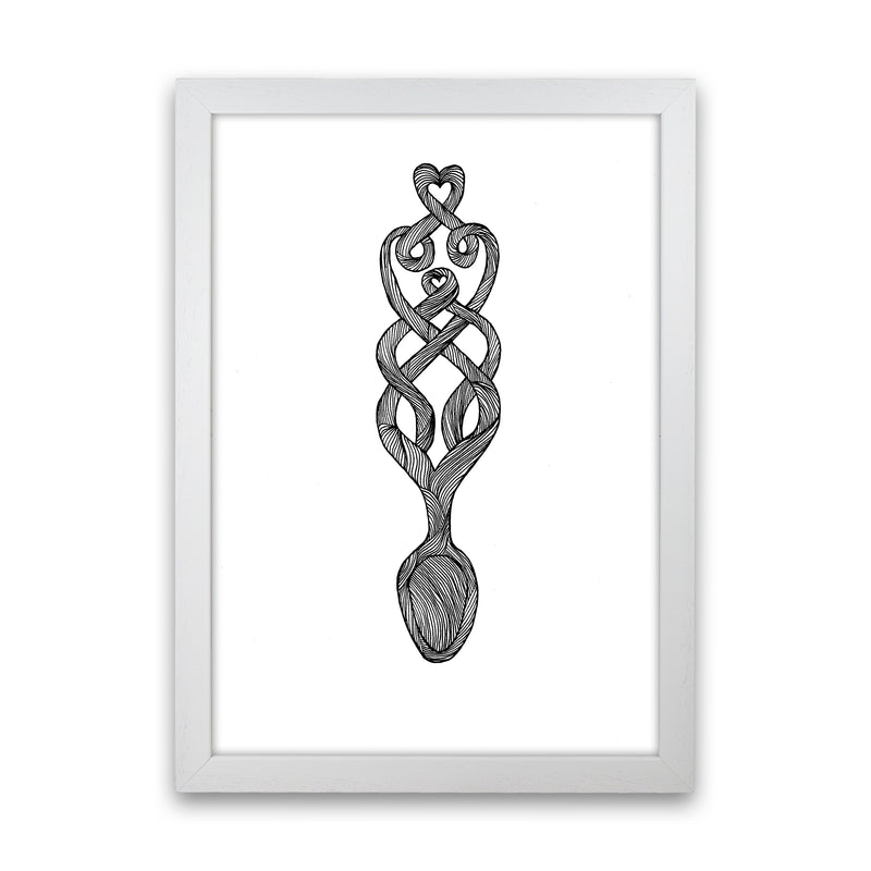 Welsh Spoon Art Print by Carissa Tanton White Grain