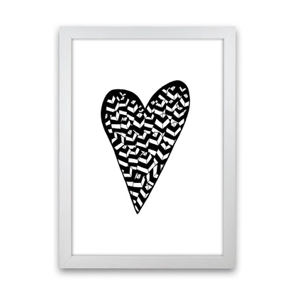 Leaf Heart Art Print by Carissa Tanton White Grain