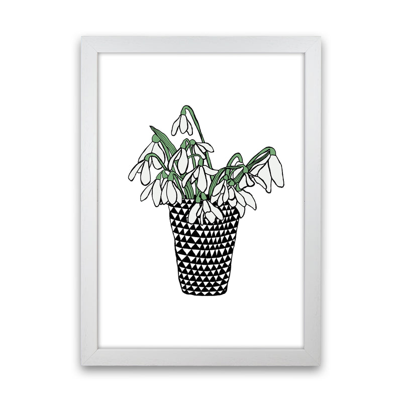 Snowdrops Art Print by Carissa Tanton White Grain