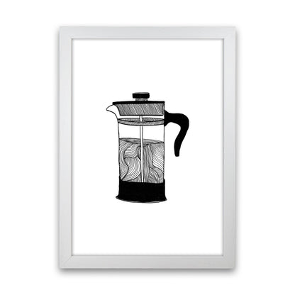 Cafetiere Art Print by Carissa Tanton White Grain