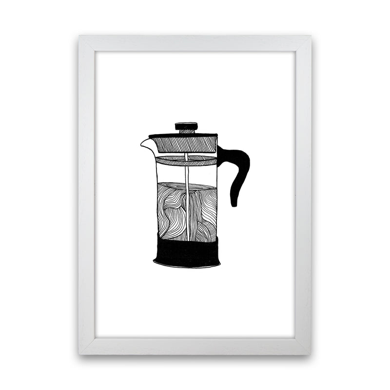 Cafetiere Art Print by Carissa Tanton White Grain