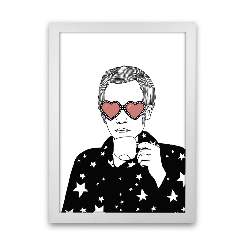 Elton John Art Print by Carissa Tanton White Grain