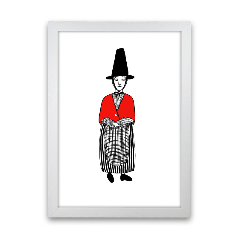 Welsh Lady Art Print by Carissa Tanton White Grain