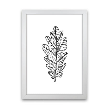 Oak Leaf Art Print by Carissa Tanton White Grain