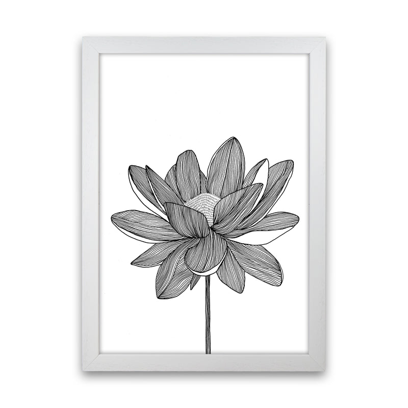 Lotus Art Print by Carissa Tanton White Grain