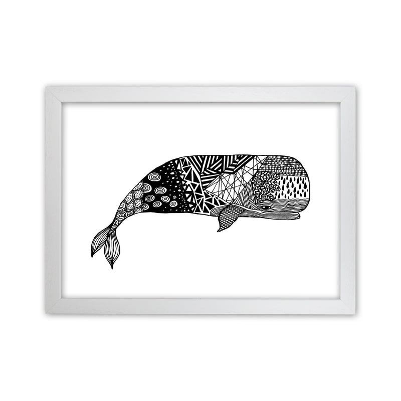 Whale Art Print by Carissa Tanton White Grain
