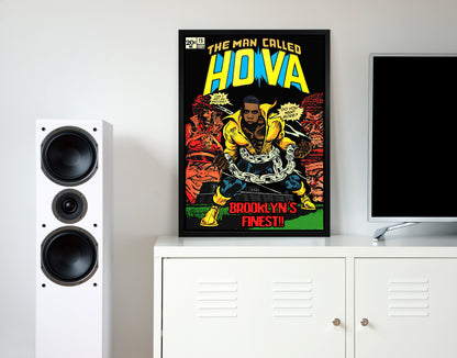The man called hova retro music poster framed wall art print