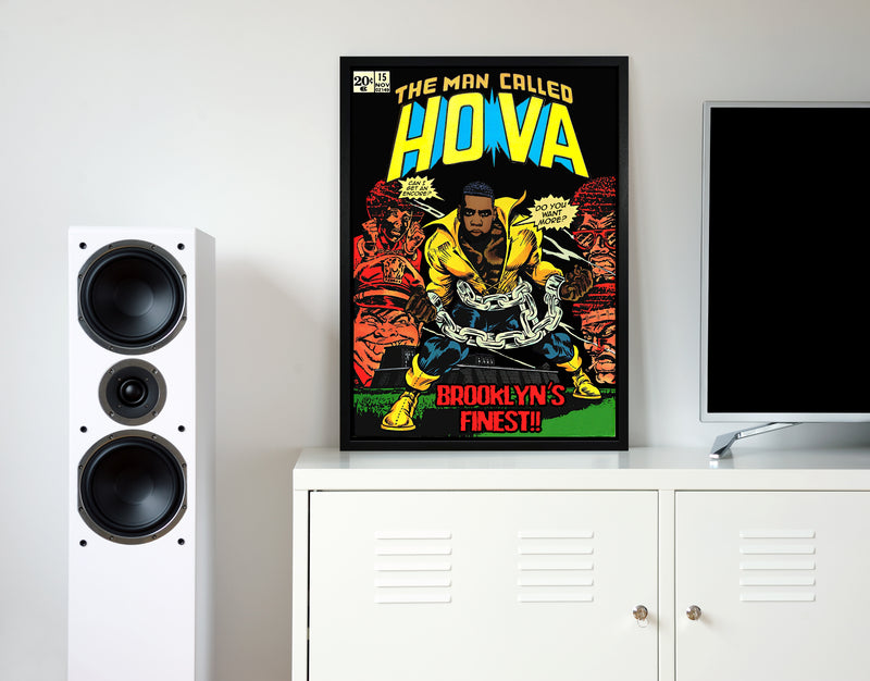 The man called hova retro music poster framed wall art print