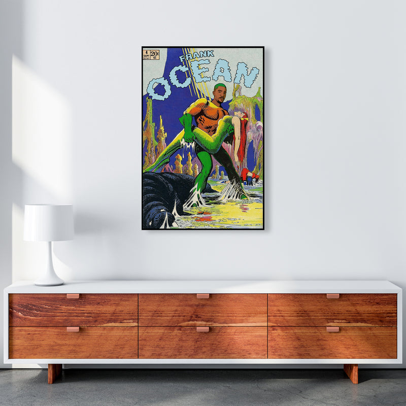 Ocean by David Redon Retro Music Poster Framed Wall Art Print A1 Canvas