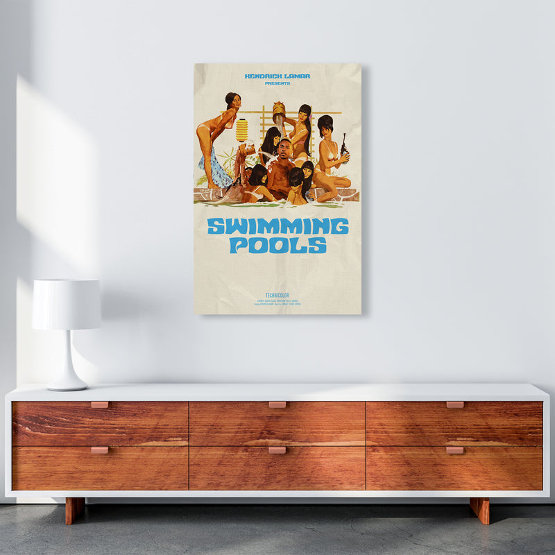 Kendrick by David Redon Retro Music Poster Framed Wall Art Print A1 Canvas