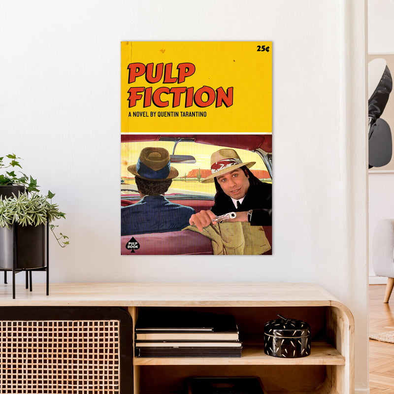 Pulp by David Redon Retro Movie Poster Framed Wall Art Print A1 Black Frame