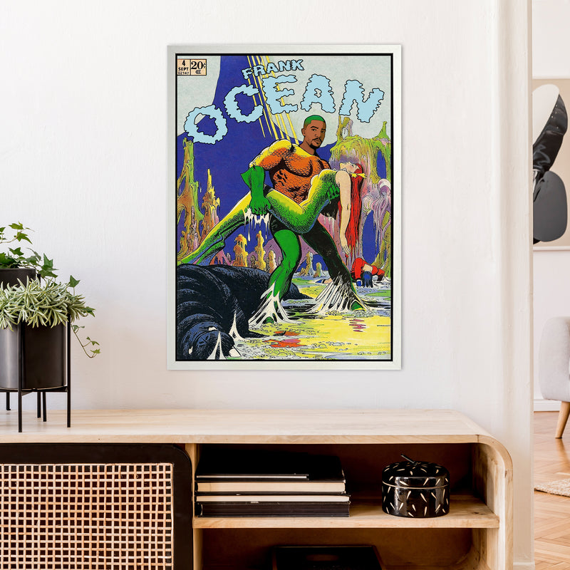 Ocean by David Redon A1 White Frame