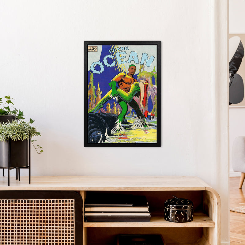 Ocean by David Redon Retro Music Poster Framed Wall Art Print A2 White Frame