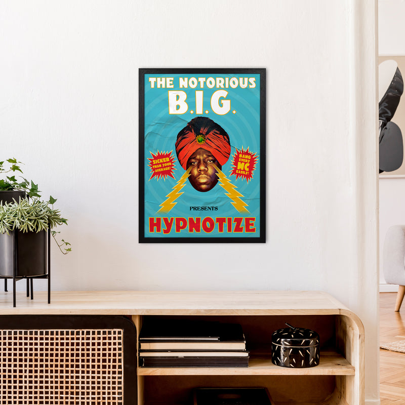Hypnotize by David Redon Retro Music Poster Framed Wall Art Print A2 White Frame
