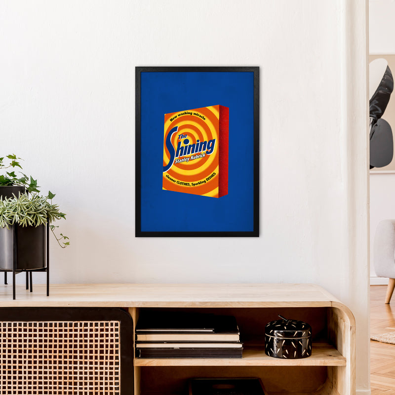 Shining Shot by David Redon Retro Movie Poster Framed Wall Art Print A2 White Frame