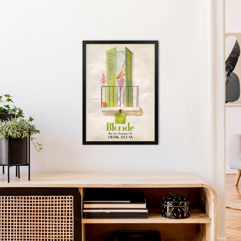 Blonde by David Redon Retro Music Poster Framed Wall Art Print A2 White Frame