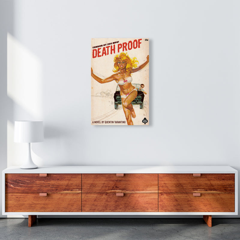 Deathproof by David Redon Retro Movie Poster Framed Wall Art Print A2 Canvas